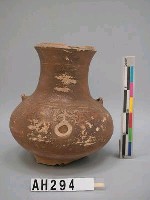 藏品(漢 褐綠釉舖首陶鍾)的圖片